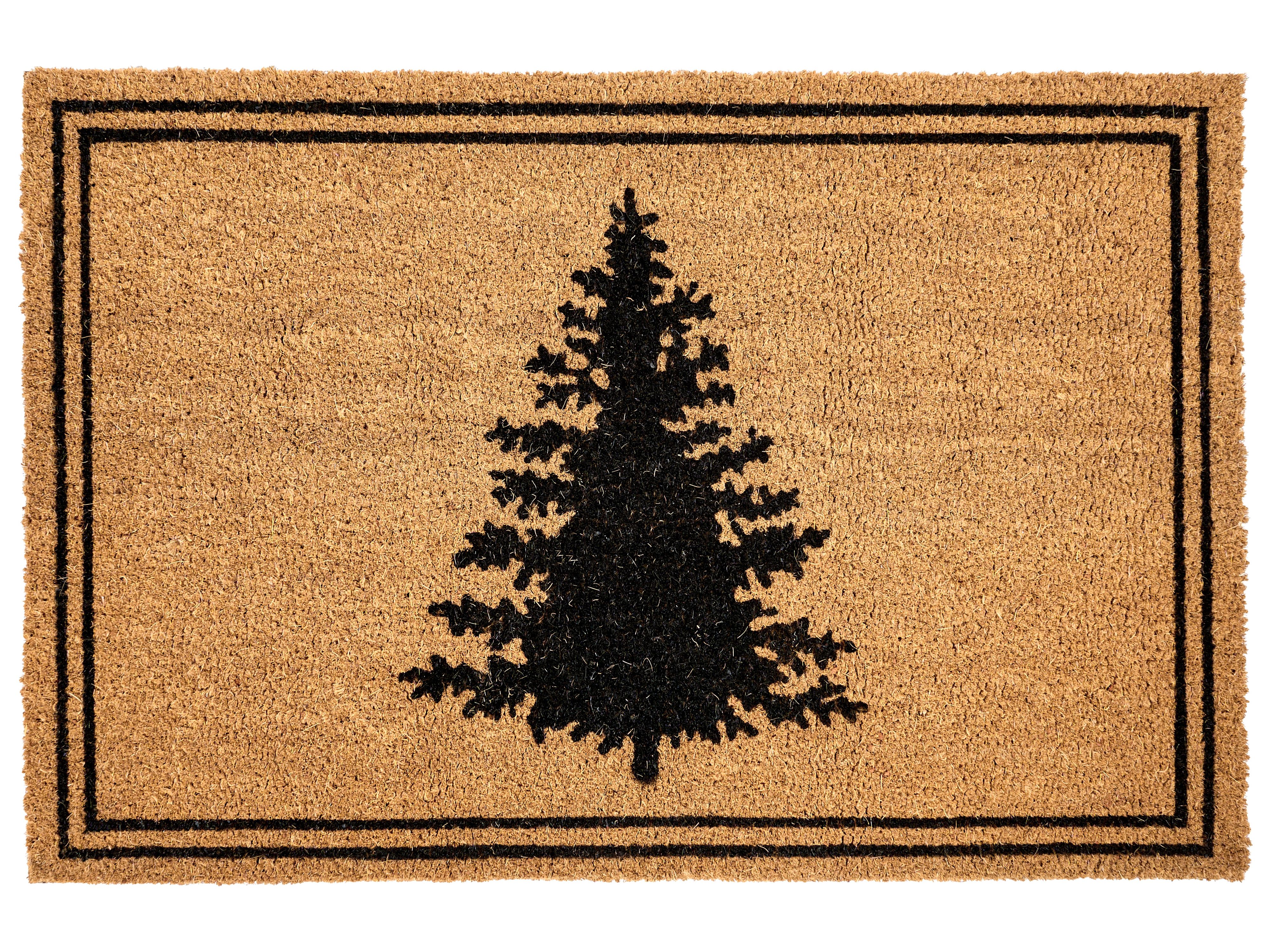 Doormat MANAPAO Natural 60 x 90 cm Christmas Motif Coir