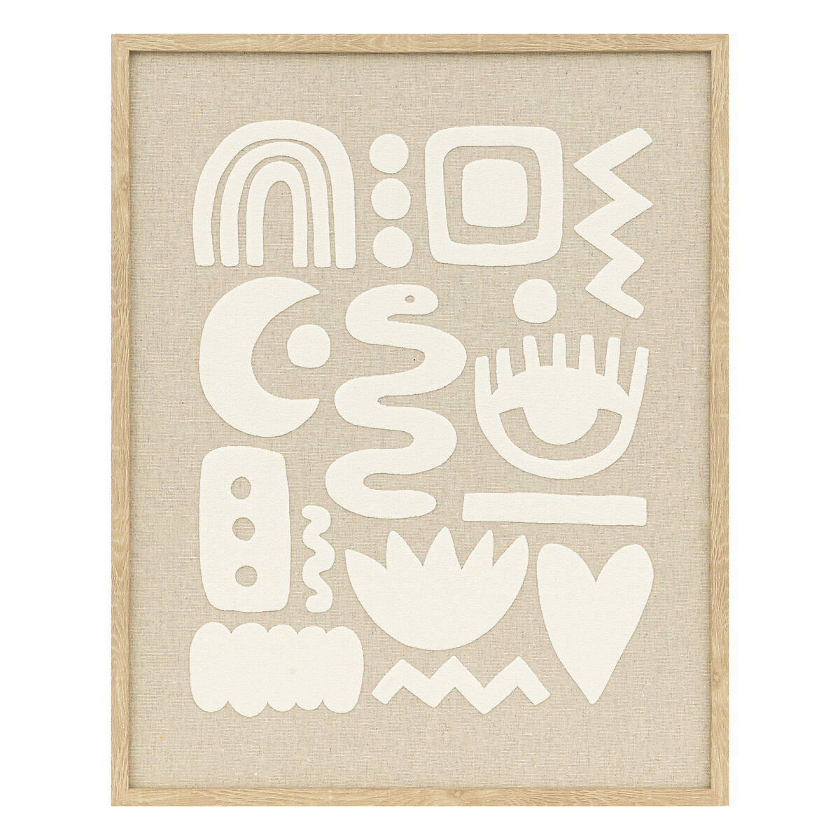 3D wall art "Petra" Beige, 40x50 cm