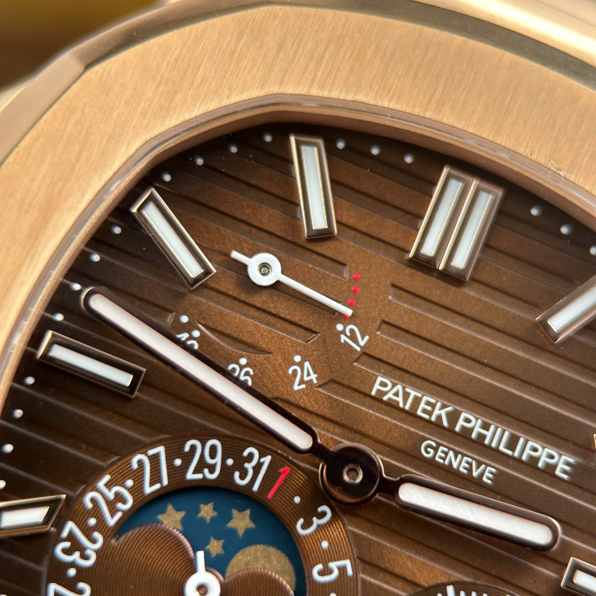 Patek Philippe Nautilus 5712R Knock Off Watches Brown Dial Metal Wire PPF Factory Version 3 40mm - Top club
