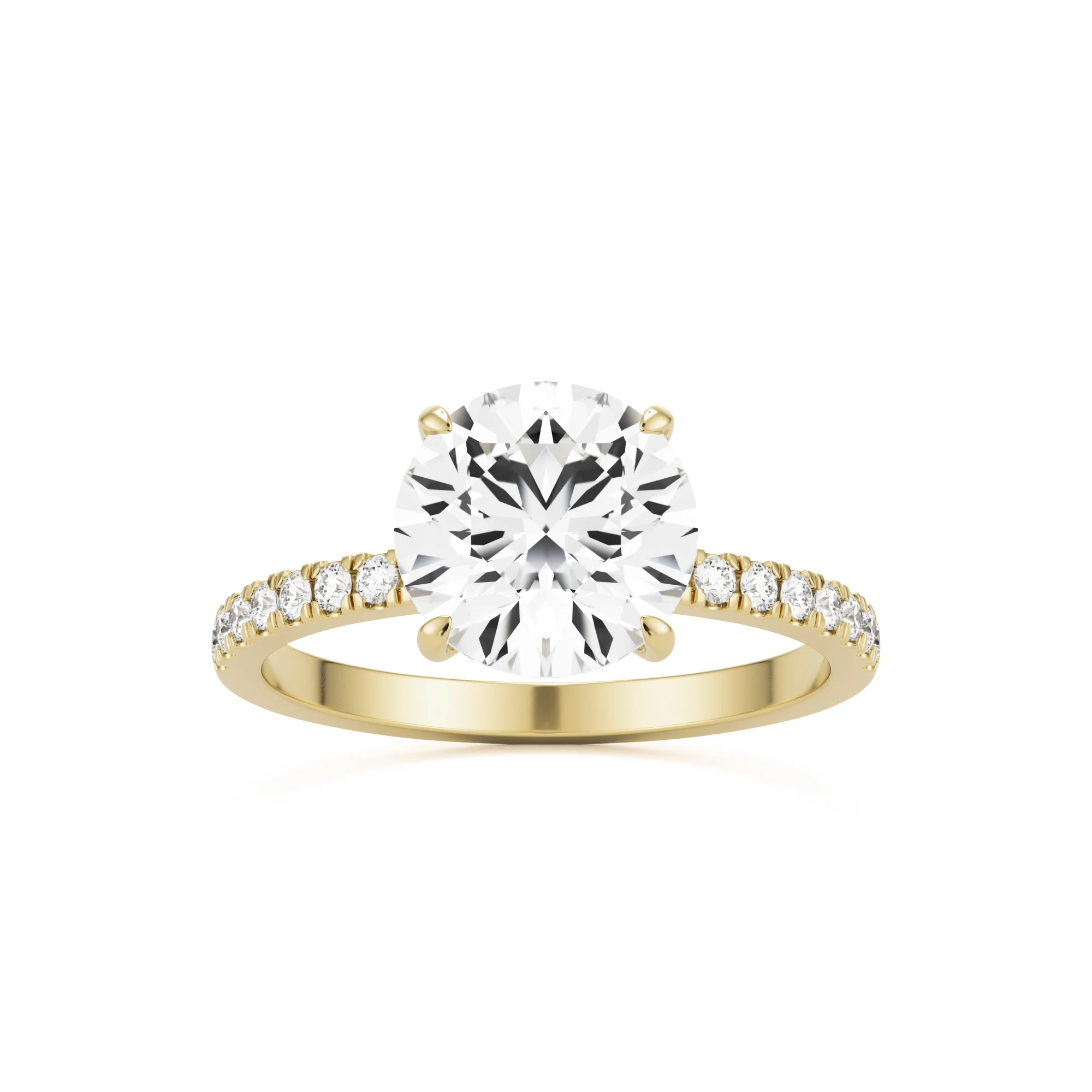 The Round Hidden Halo Pavé