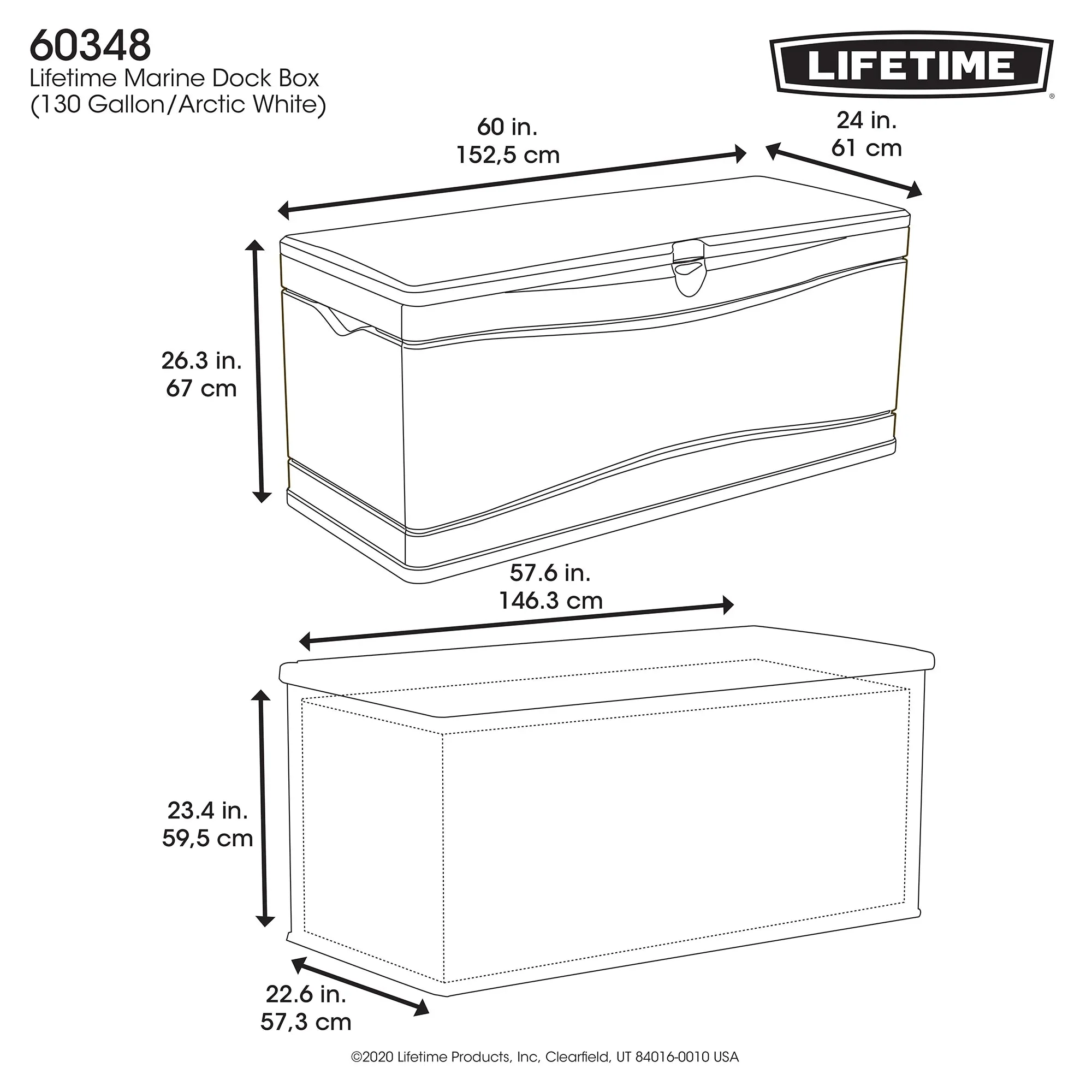 Lifetime Marine Dock Box, 130 Gallon - 60348 - Image 23 Lifetime Marine Dock Box, 130 Gallon - 60348 - Image 23
