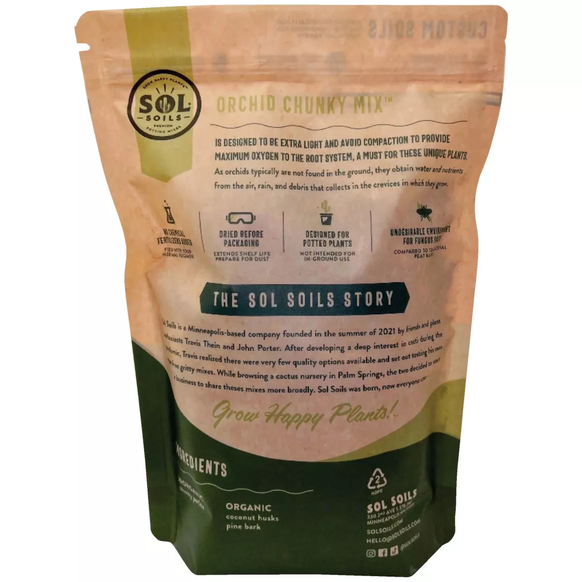 Sol Soils 1 Qt. Orchid Chunky Mix