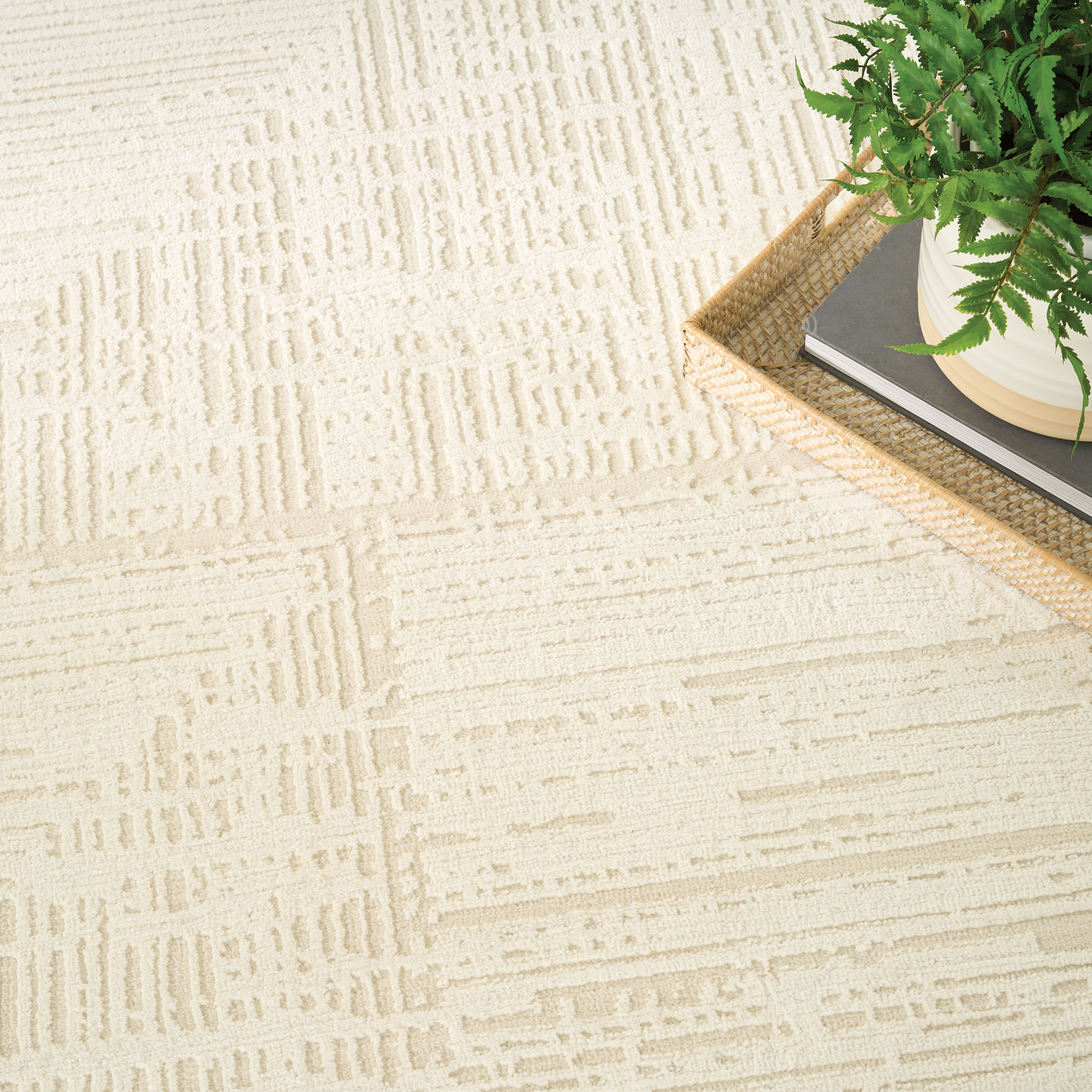 Nourison Briar Area Rug, Privet, 7’10” x 9’10”
