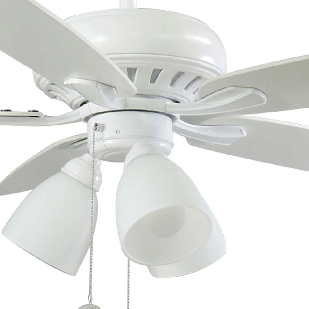 Hampton Bay Rockport 52 in. LED Matte White Ceiling Fan 1001673210 - New
