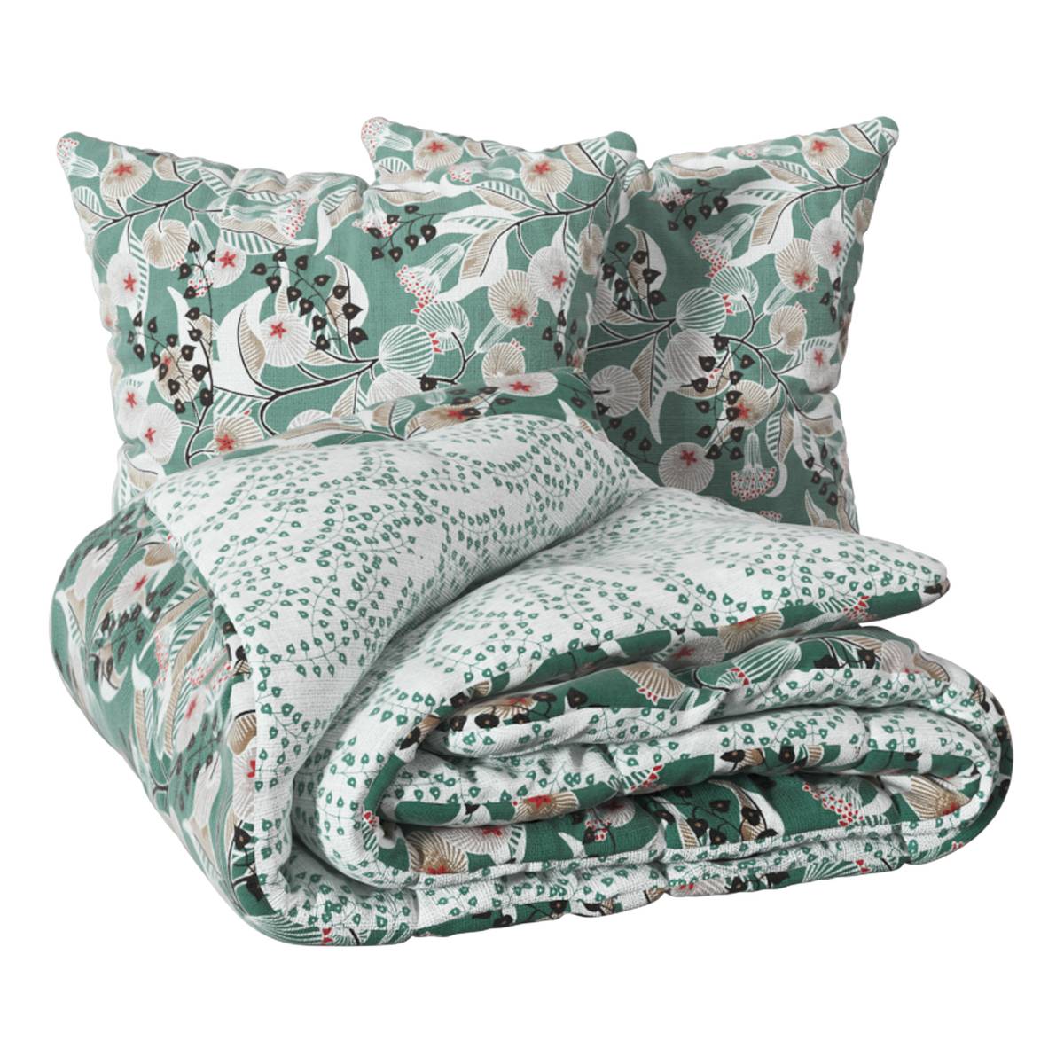 "Marine Vegetation" Bedding Set Celadon Green, 260x240 cm