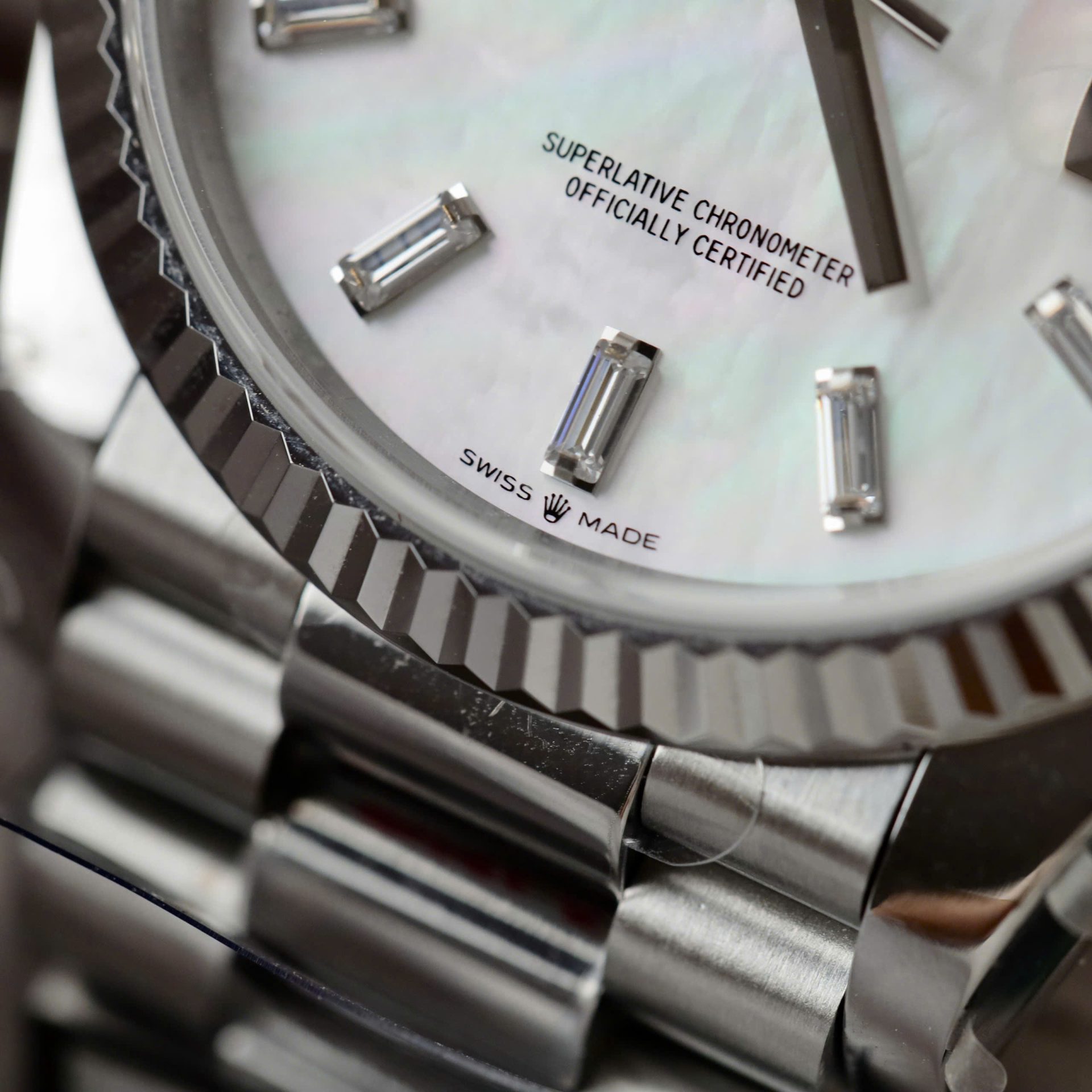 Rolex Day-Date 128236 MOP Dial Copies Watches Weight 158gram QF Factory 36mm - Elite Watch Atelier
