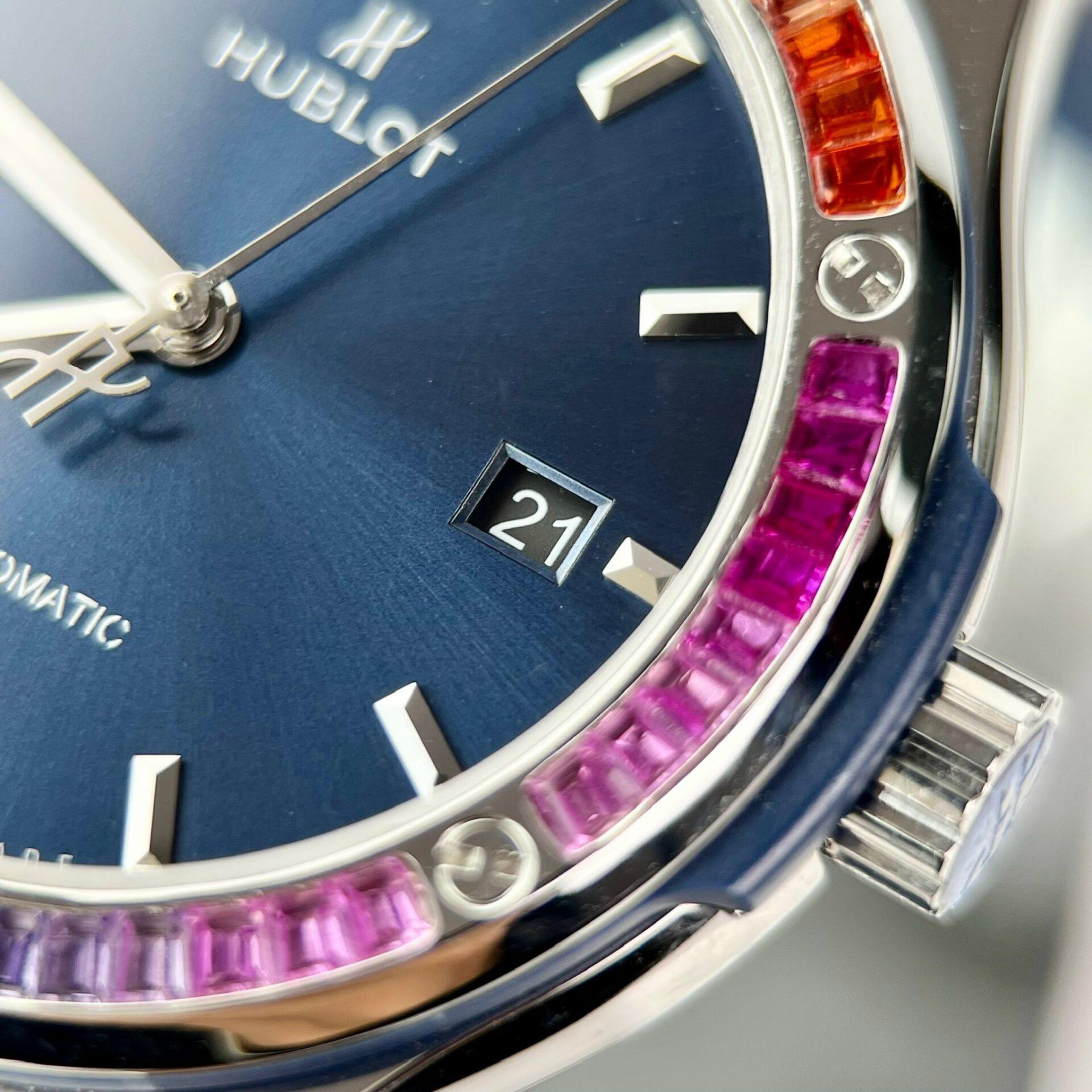 Hublot Classic Fusion Blue Synthetic Gemstone Replica Watch 42mm - Top club