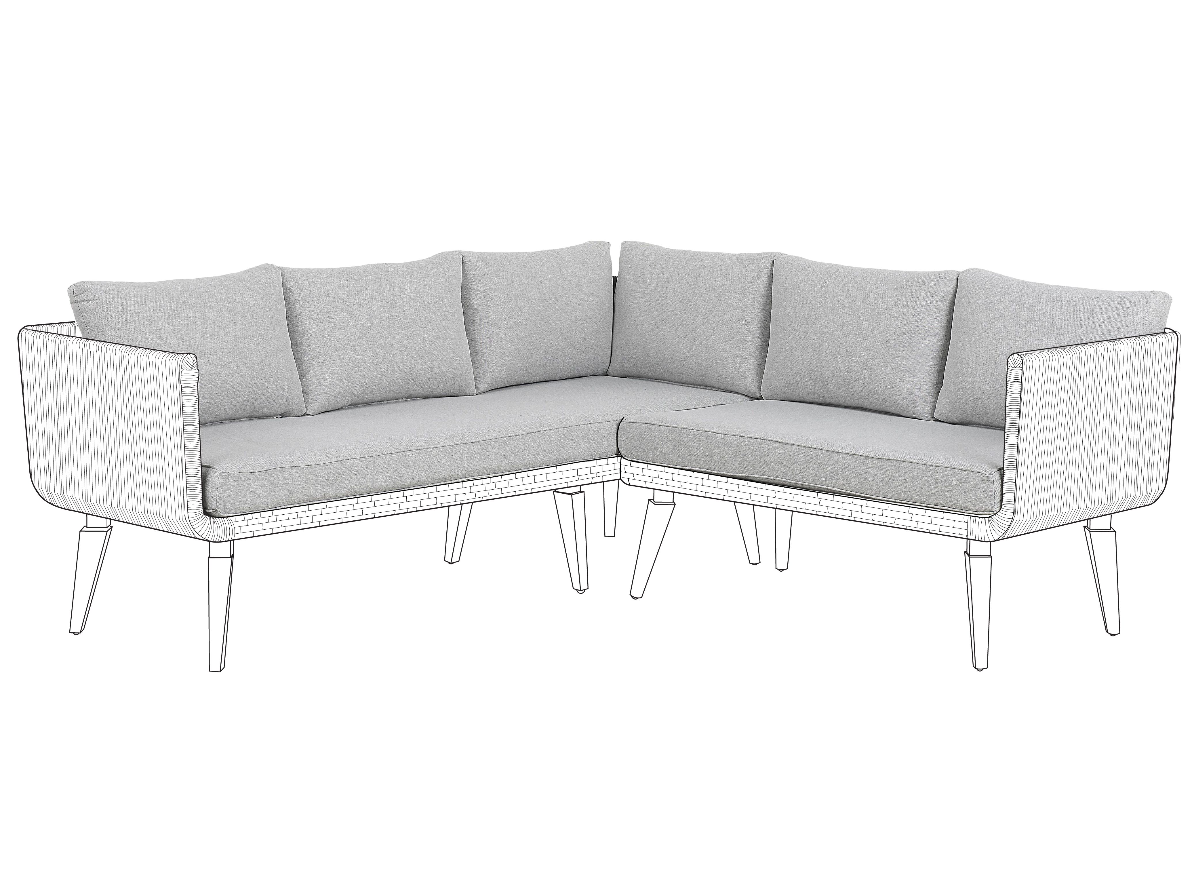 Outdoor Cushion Cover Set ALCAMO Grey