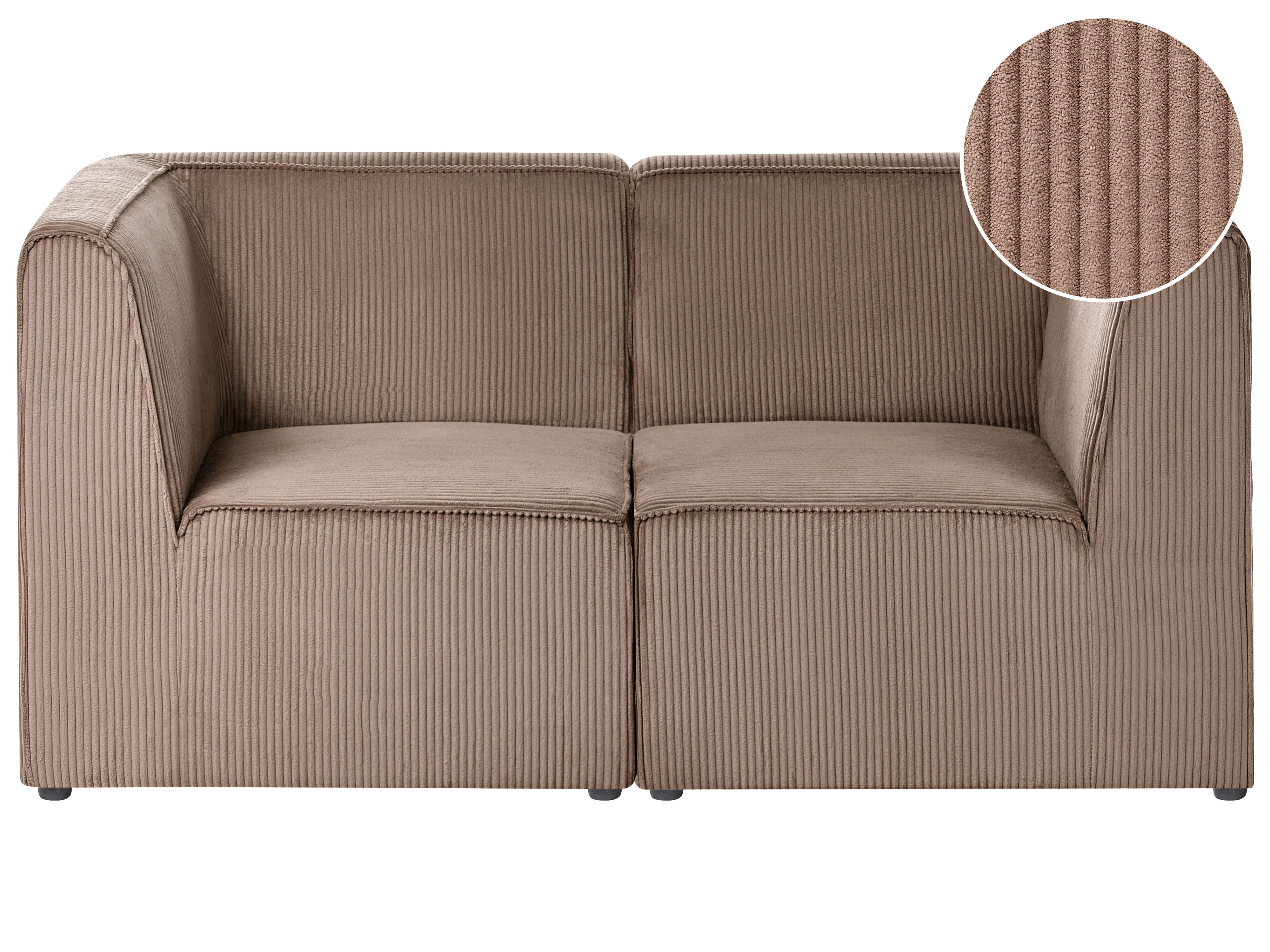 Modular Sofa 2 Seater LEMVIG Corduroy Sand Beige
