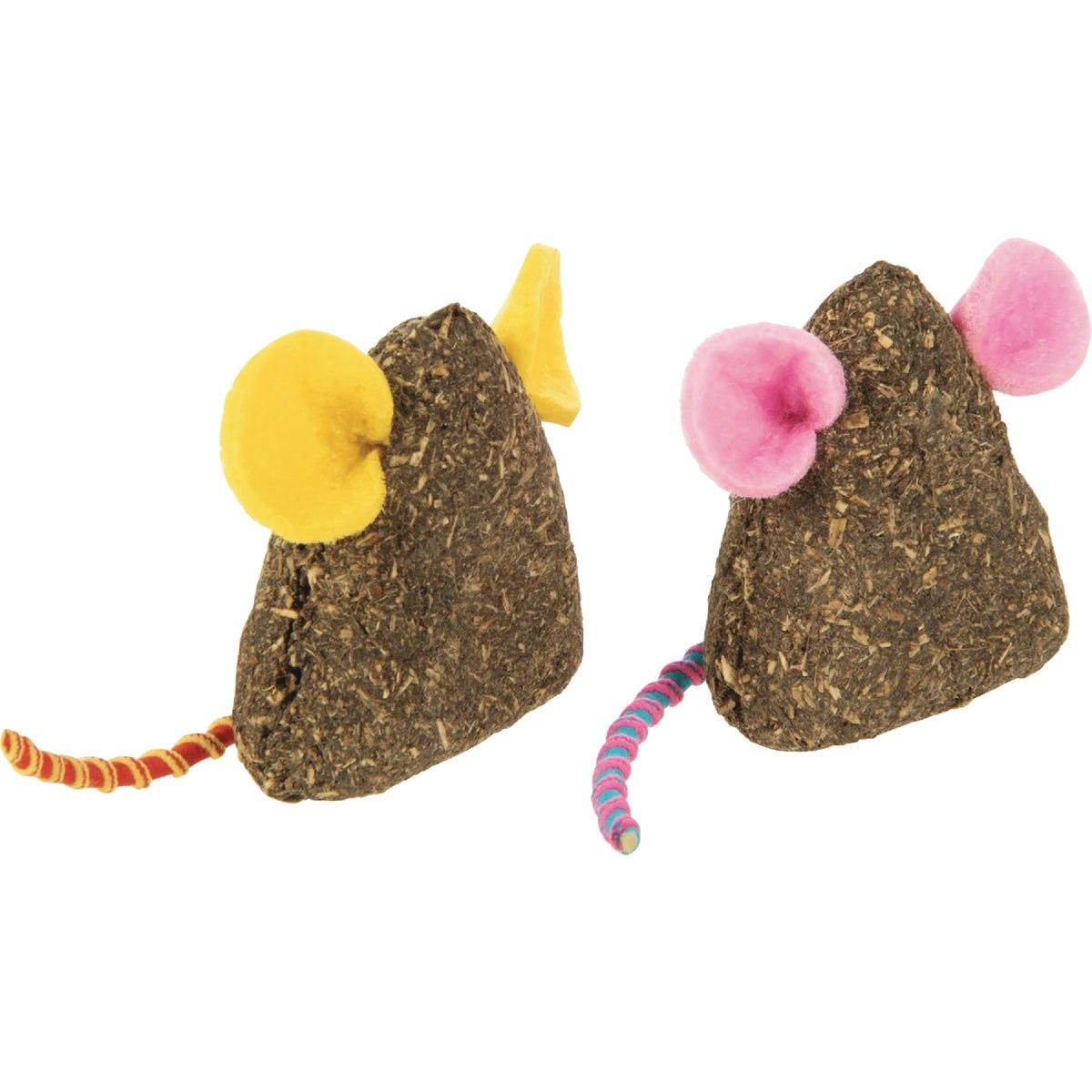 SmartyKat Mousy Mayhem Compressed Catnip Mice Cat Toy (2-Pack)