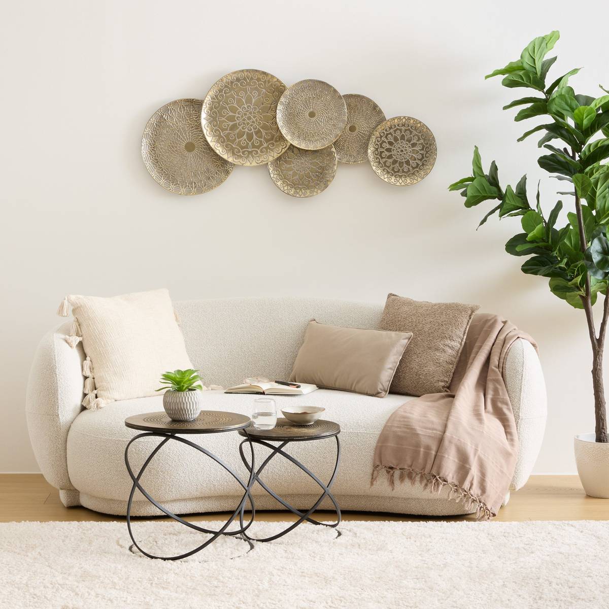 Wall Decoration "Junon" Gold, 117.5x51 cm