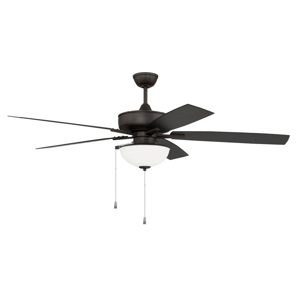 OS211PN5-Craftmade Lighting-Outdoor Super Pro - 5 Blade Ceiling Fan with Light Kit In Classic Style-60 Inche Wide-Painted Nickel Finish