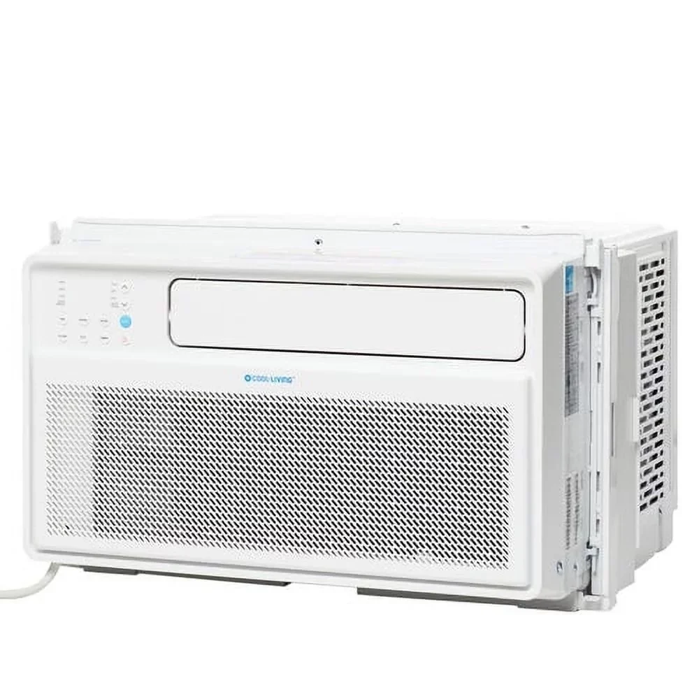 Cool-Living 8,000 BTU Window Air Conditioner, 42dB, Digital Display And Remote, White