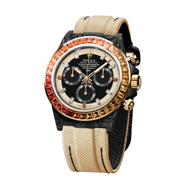 ROLEX Diw Daytona carbon rainbow sunray 40mm carbon(1:1 replica) - Elite Watch Atelier