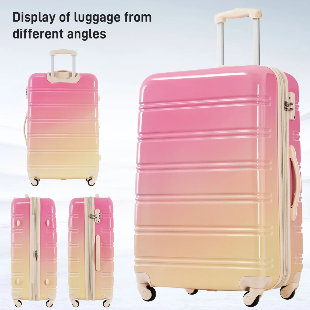 3 Piece Luggage Sets, Hard Shell Suitcase 20/24/28 Inches with TSA Lock and Spinner Wheels, Expandable Lightweight Travel Luggage for Men Women, Multicolor purple - Image 16
