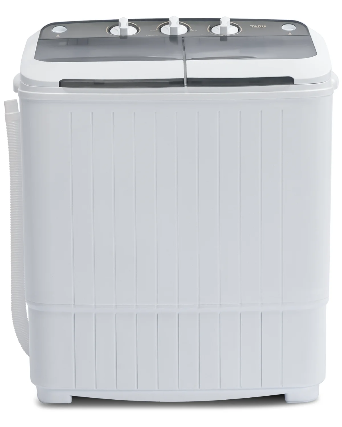TABU 16.5lbs Portable Washing Machine,Electric Twin Tub Wash&Spin Combo,Semi-Automatic Washer,Gray - Image 2