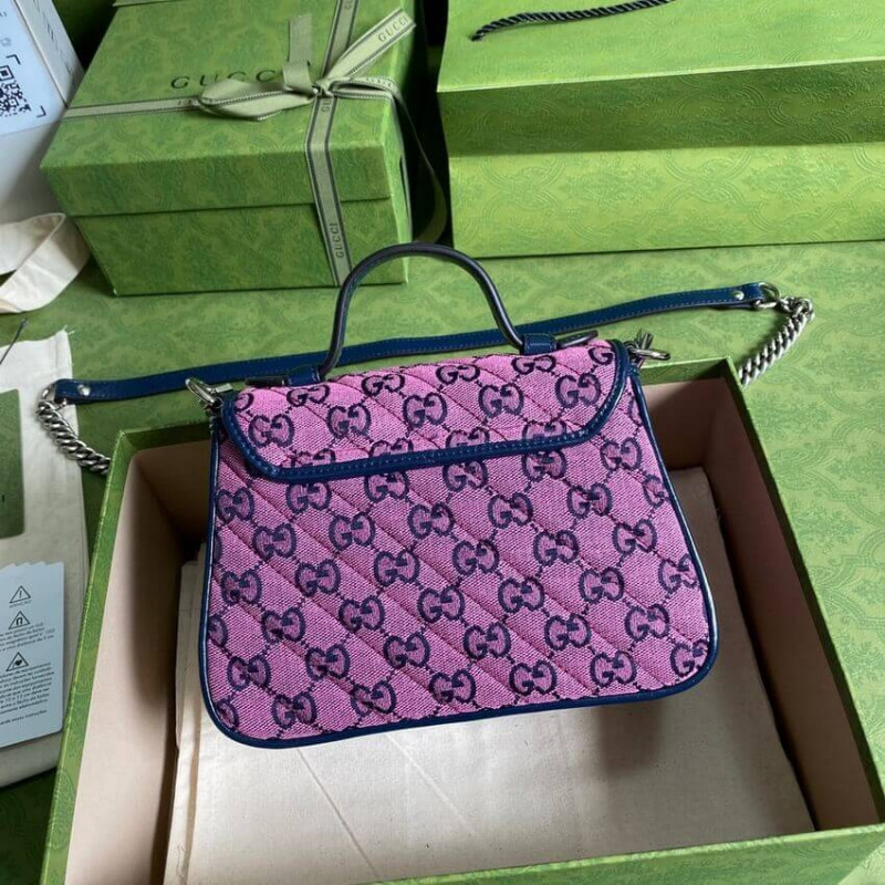 Replica Gucci Gg Marmont Multicolor Mini Top Handle Bag 5835711:1High-quality replica