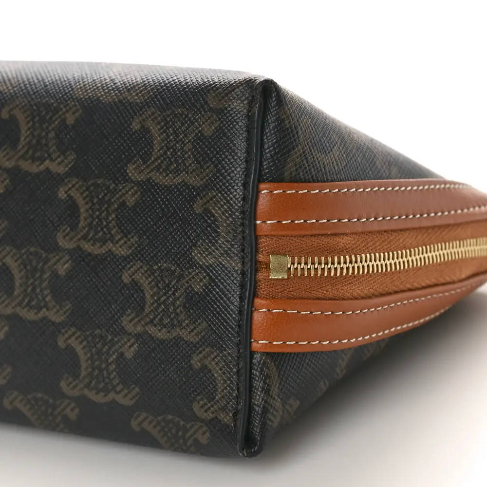 Celine Triomphe Canvas & Calfskin Replica Handbag – Perfect Match1:1High-quality replica