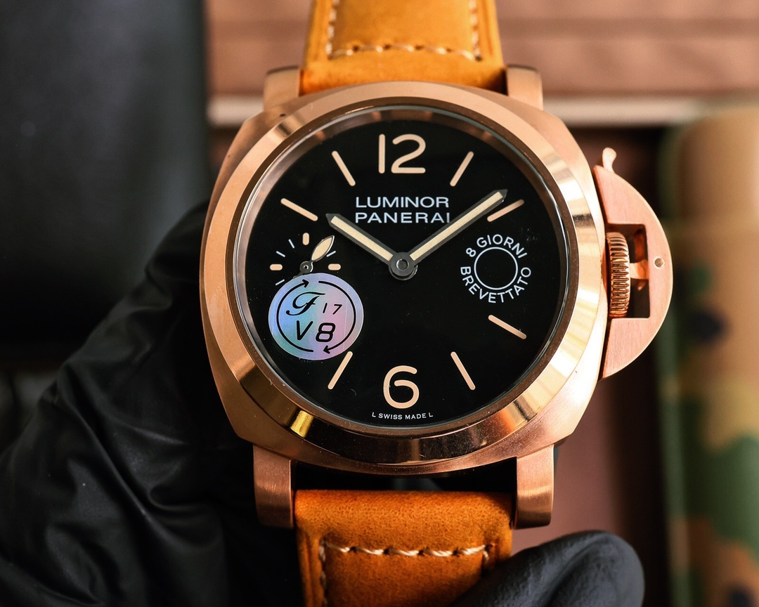 Panerai Luminor Marina 8 Days Manual-winding Black Dial 44 mm Men's Watch PAM00510(1:1 replica) - Top club