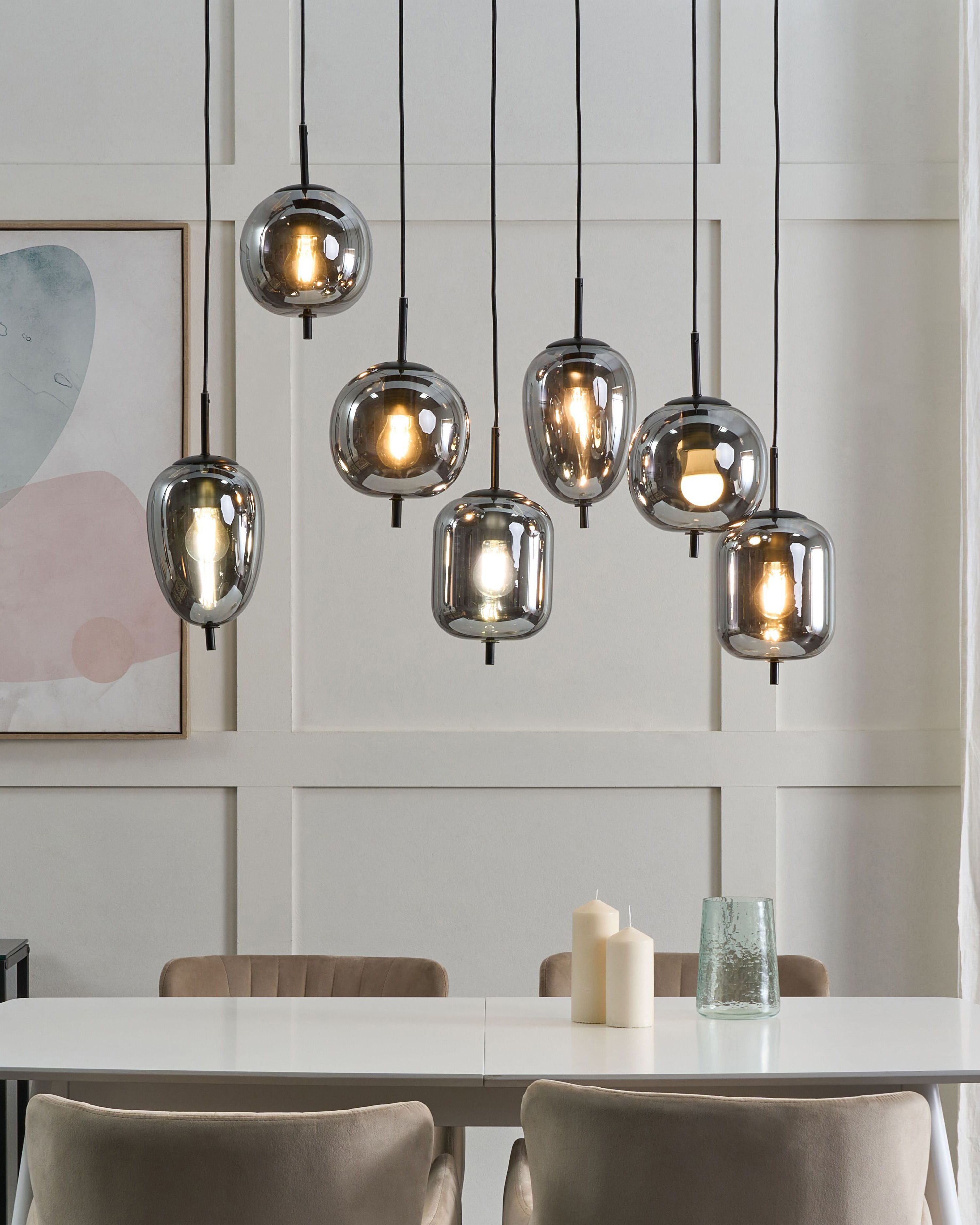 Pendant Lamp TARLO Glass Brass