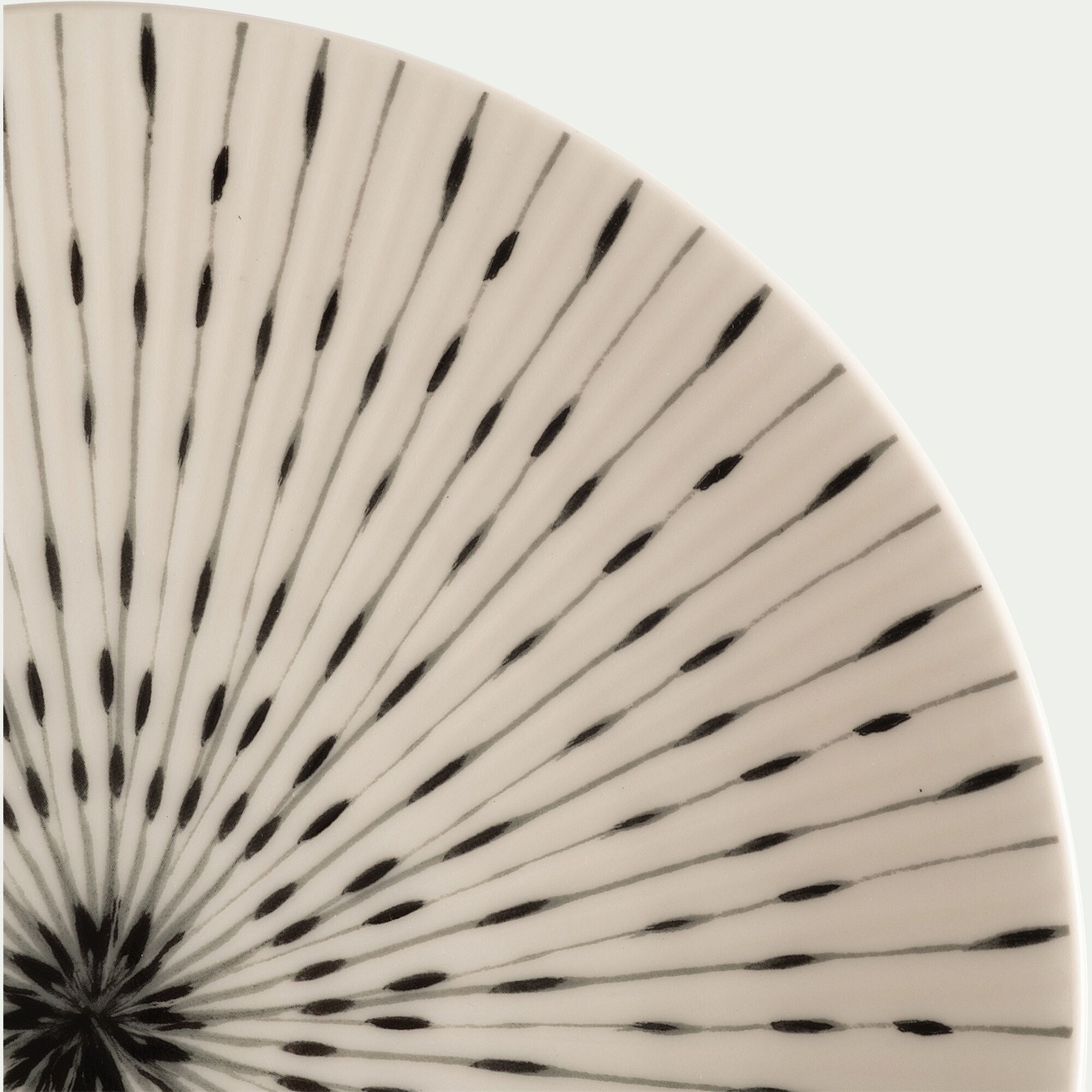 ARYA - Assiette plate en grès D27cm - blanc