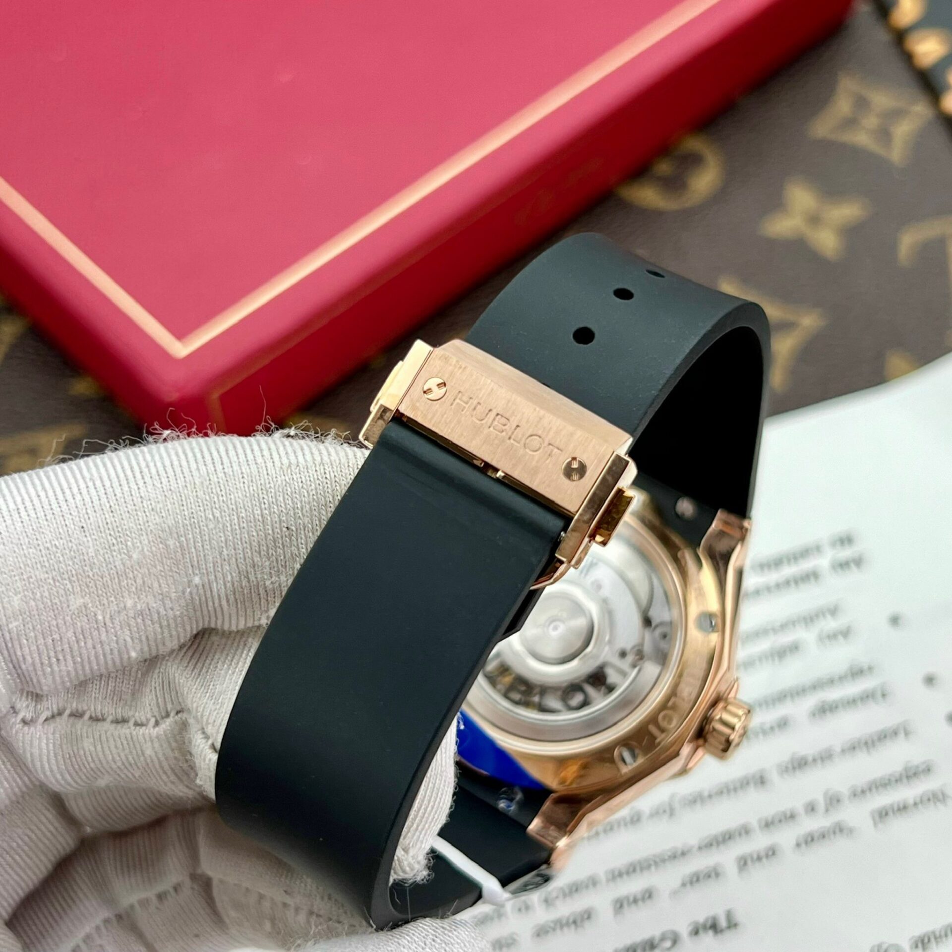 Hublot Best Replica Watch Orlinski King Gold Custom Natural Diamonds Rubber Strap 40mm - Top club