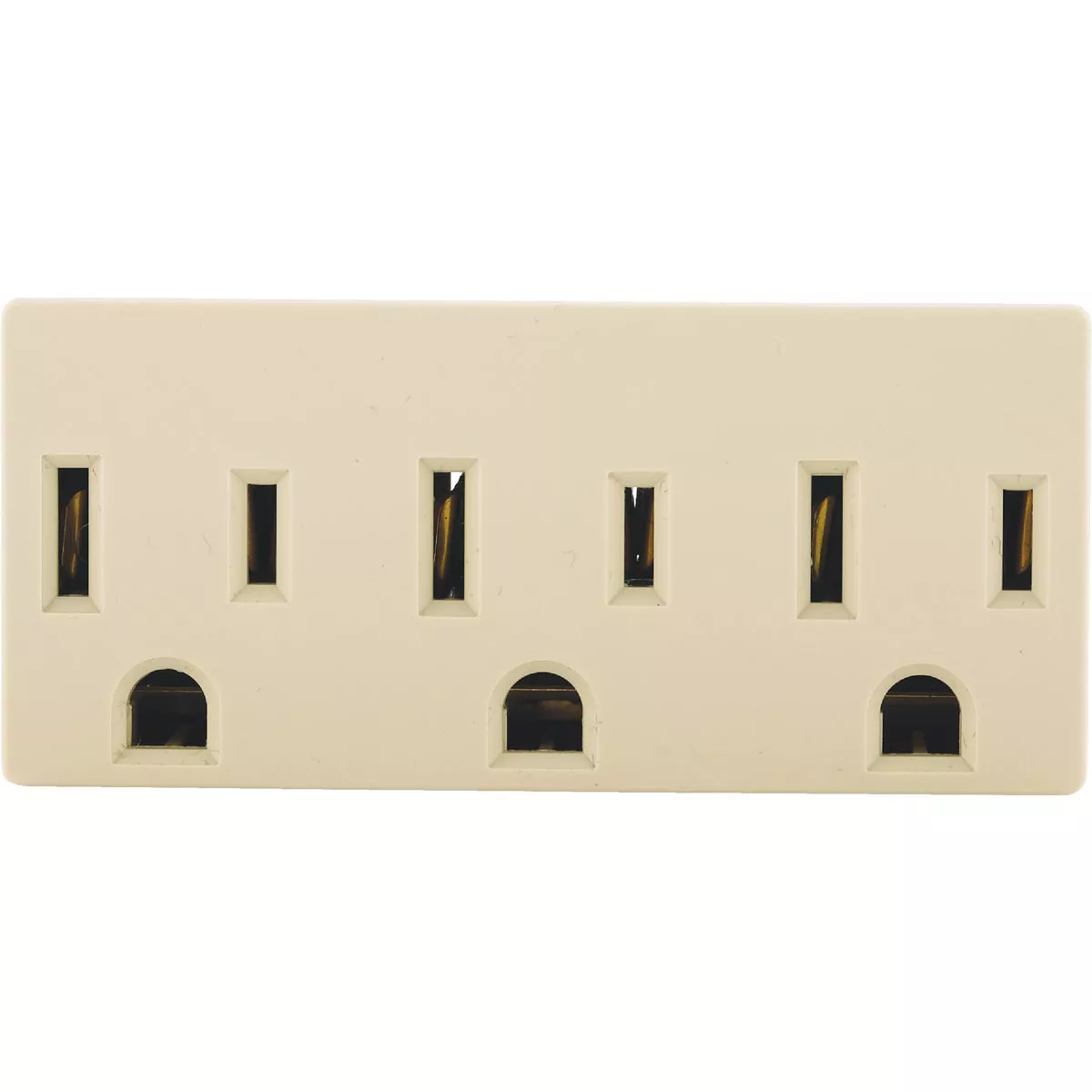 Leviton Ivory 15A 3-Outlet Tap