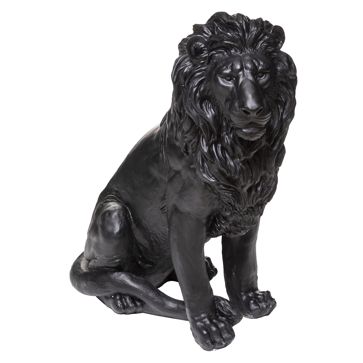 Statue "Lion" Black, H.80 cm