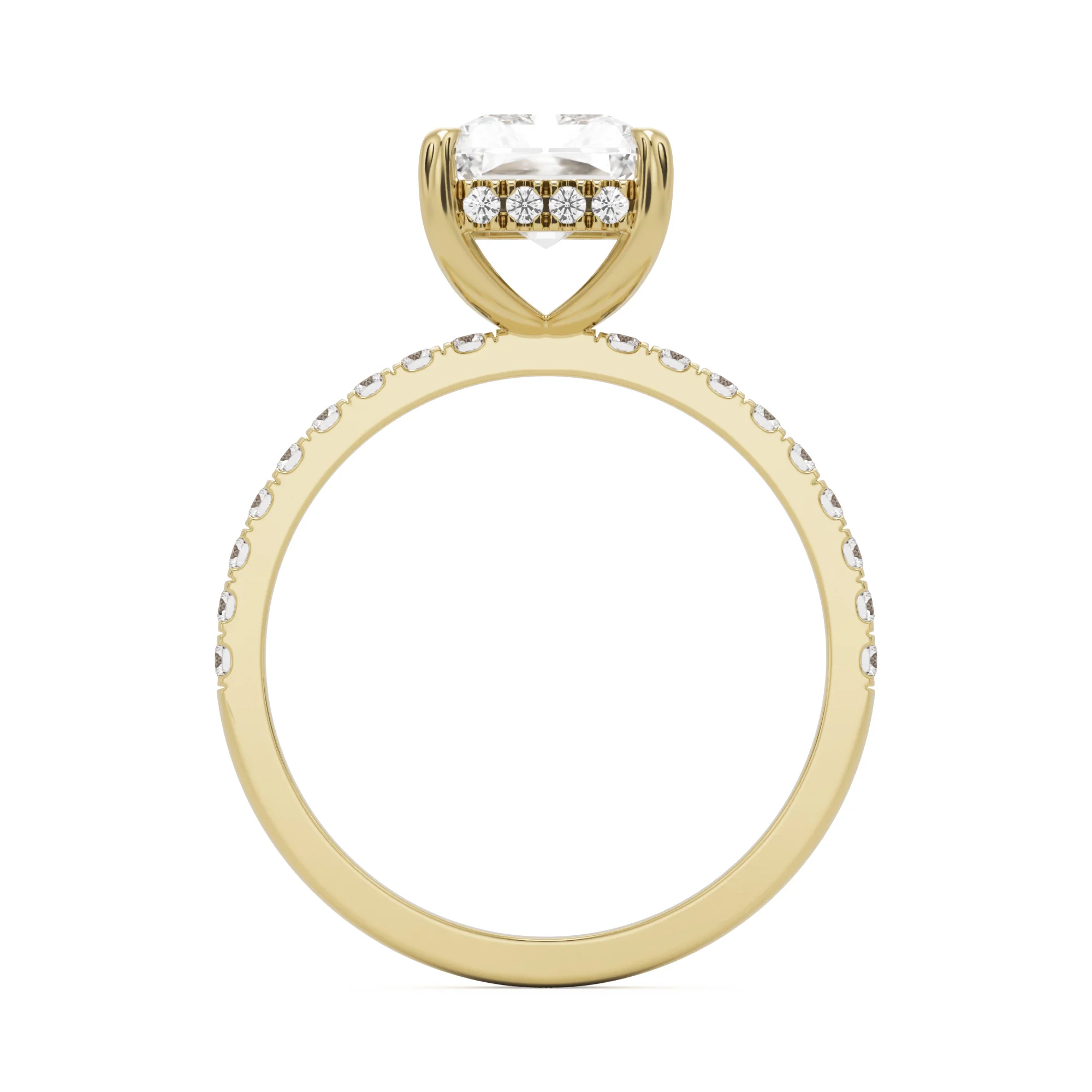 The Radiant Hidden Halo Pavé