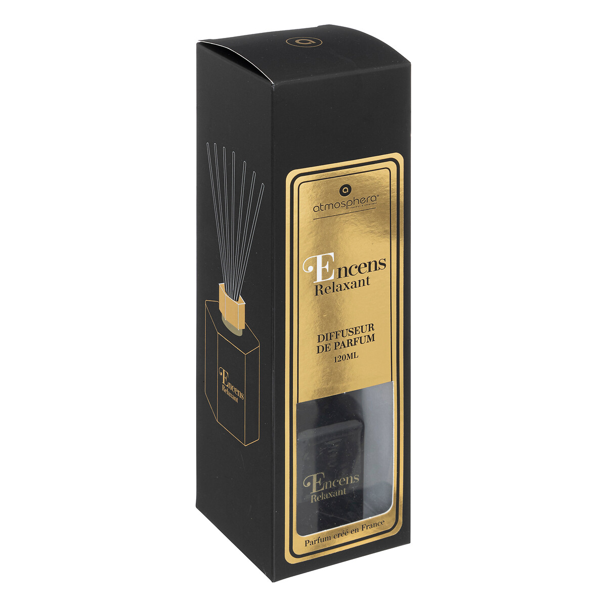 Perfume diffuser "Arlo" Glass, incienso relajante, 120ml