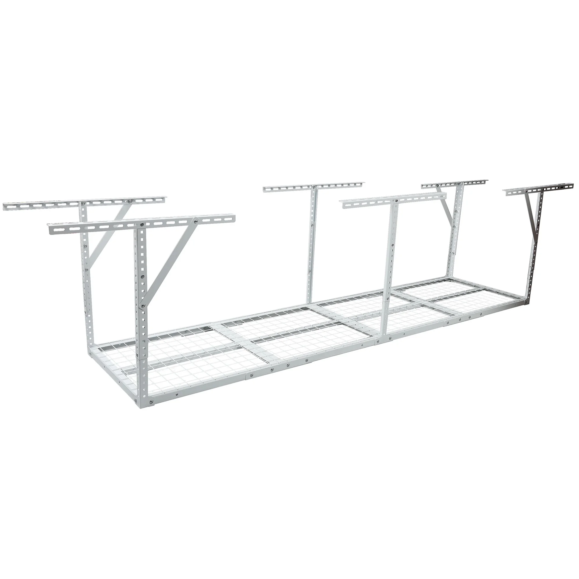 2x8FT Overhead Garage Storage Rack,Adjustable Storage Organization System,Heavy Duty Metal Garage Ceiling Storage Racks,450lbs Weight Capacity - Image 15