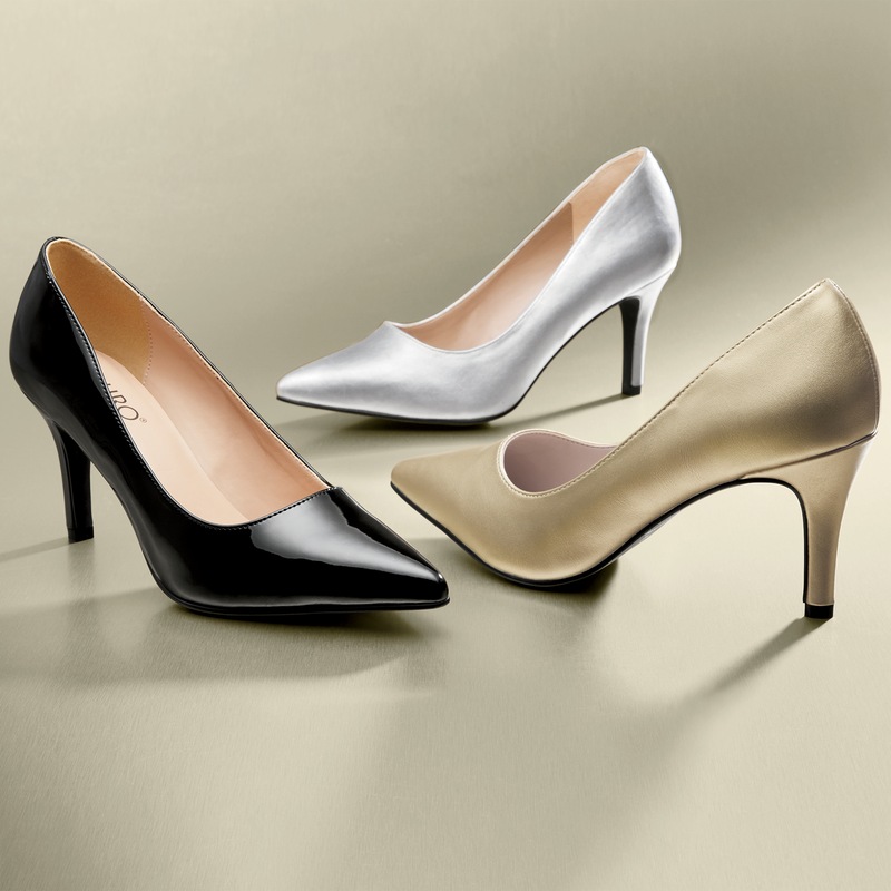 Classic Metallic Pump with 3