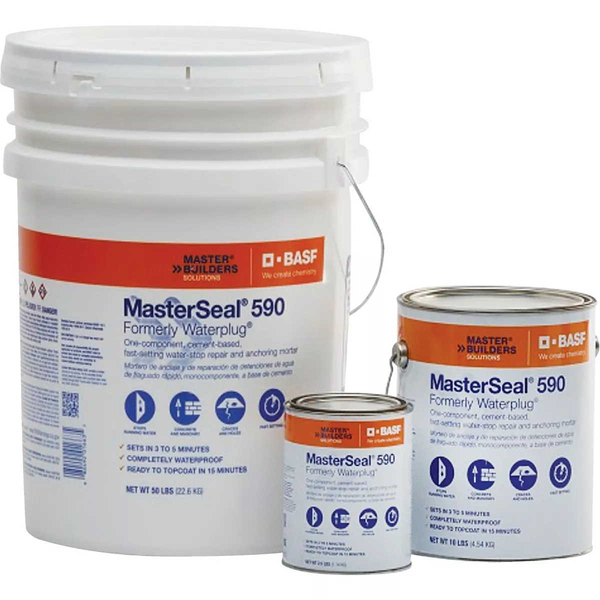 MasterSeal 590 5 Gal. Hydraulic Cement