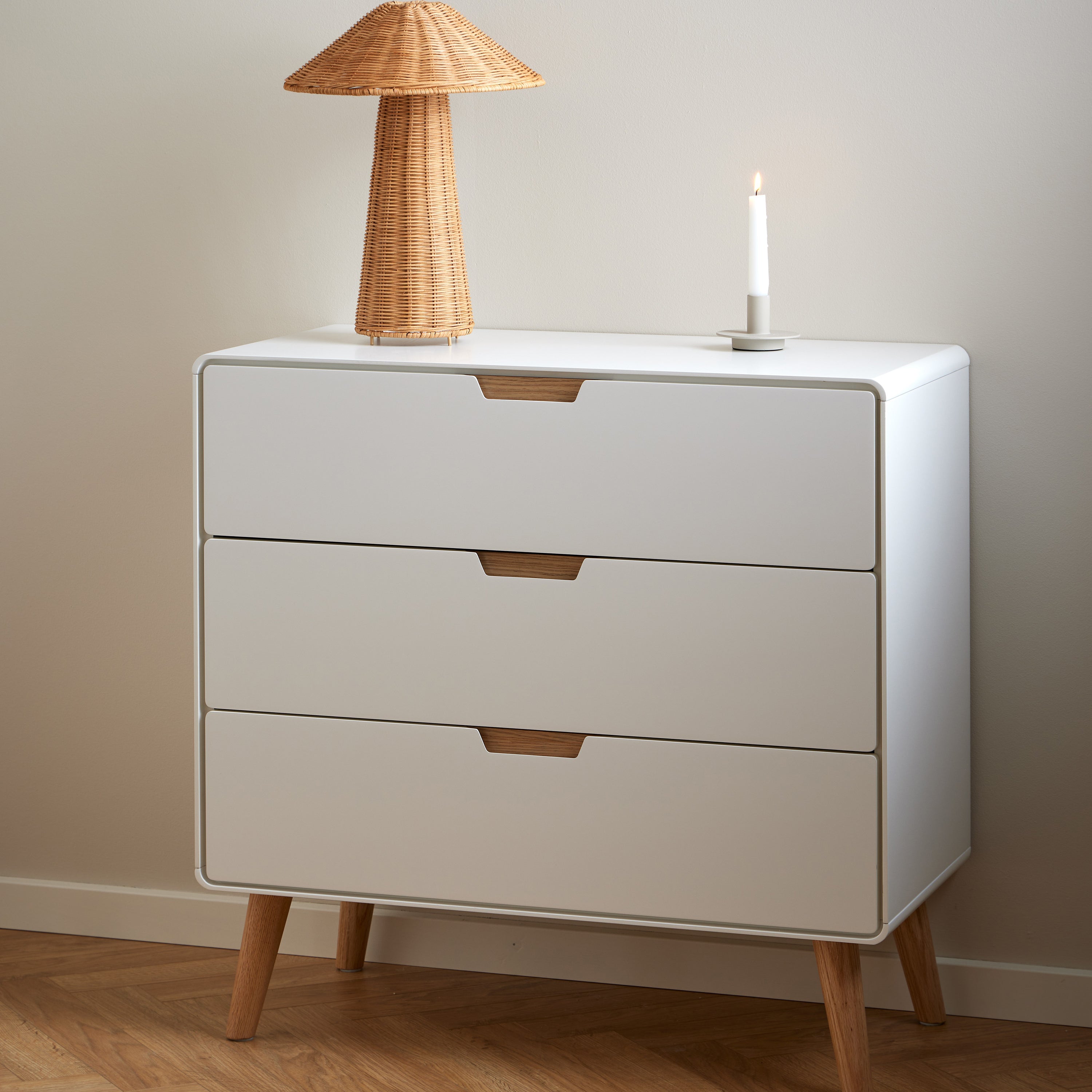 Blokker basic Bailey Ladekast - 3 Lades - Wit