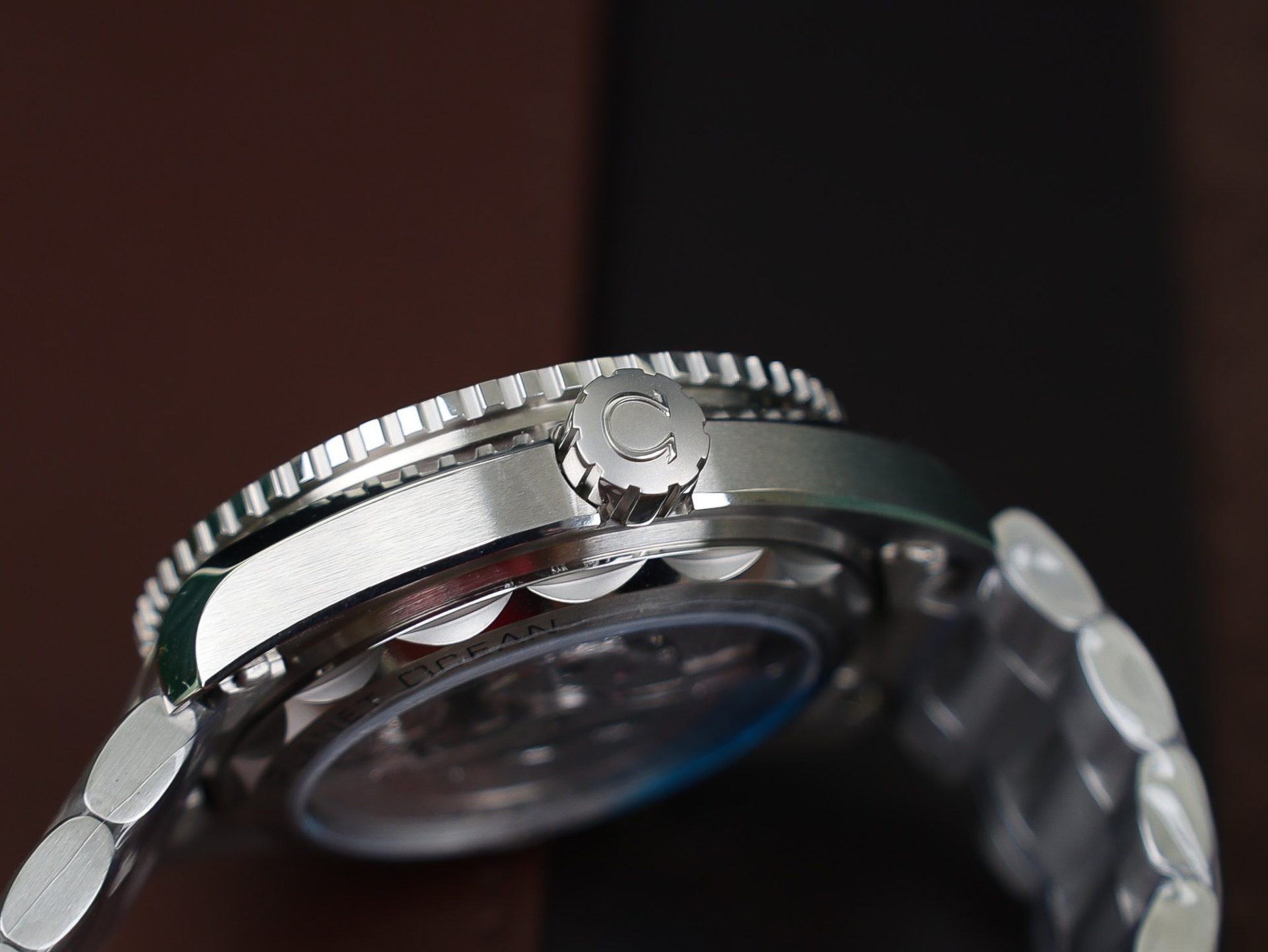 Omega Replica Watch Planet Ocean Metal Strap Dial Black VS Factory 43.5mm - Top club