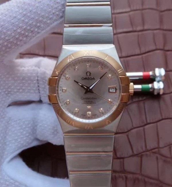 Replica Omega V6 Constellation 35mm 123.20.35.20.52.002 SS Bracelet A2500 - Elite Watch Atelier