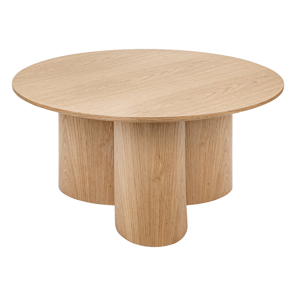Coffee table "Aliona" Natural wood, D.80 cm