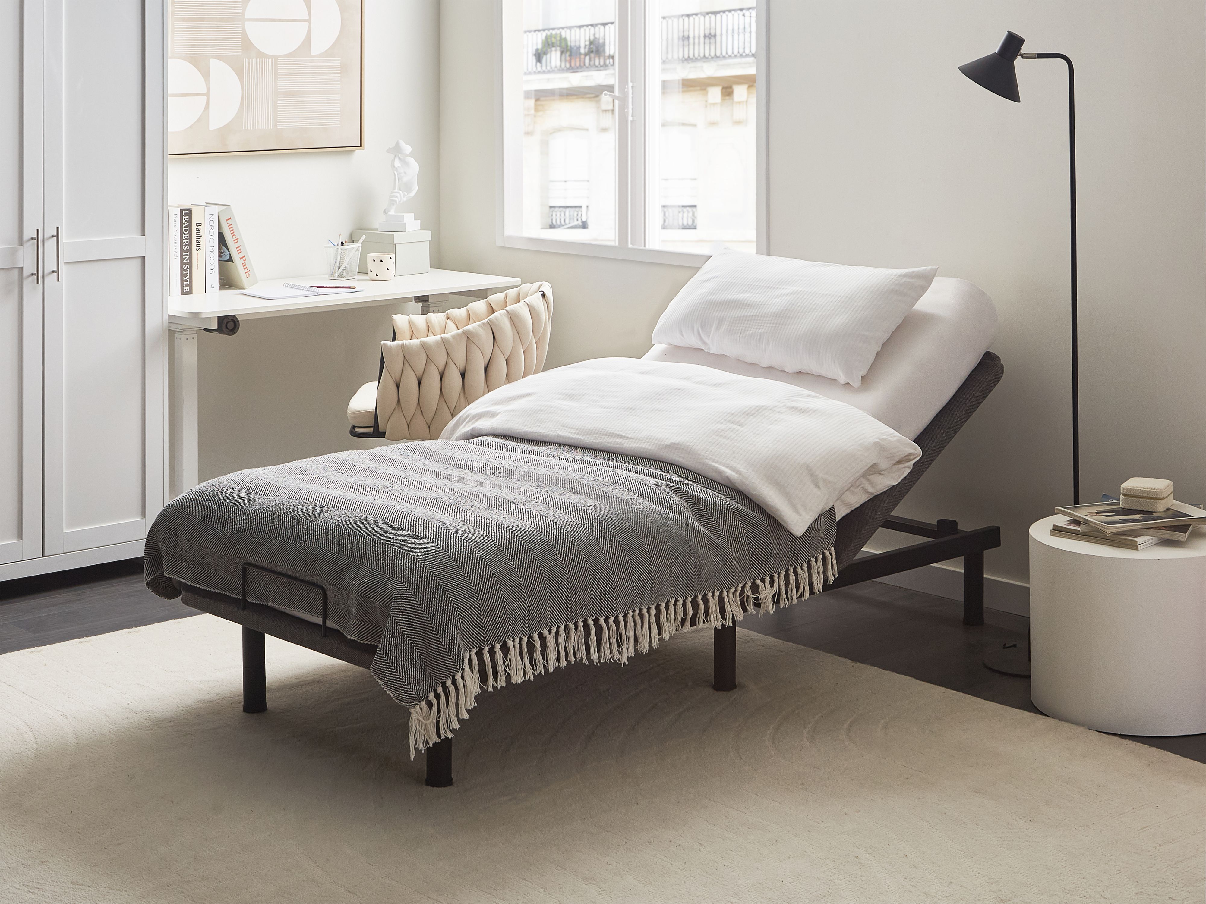 Electric Adjustable Bed Base BRUNOY 90 x 200 cm (EU Single) Grey