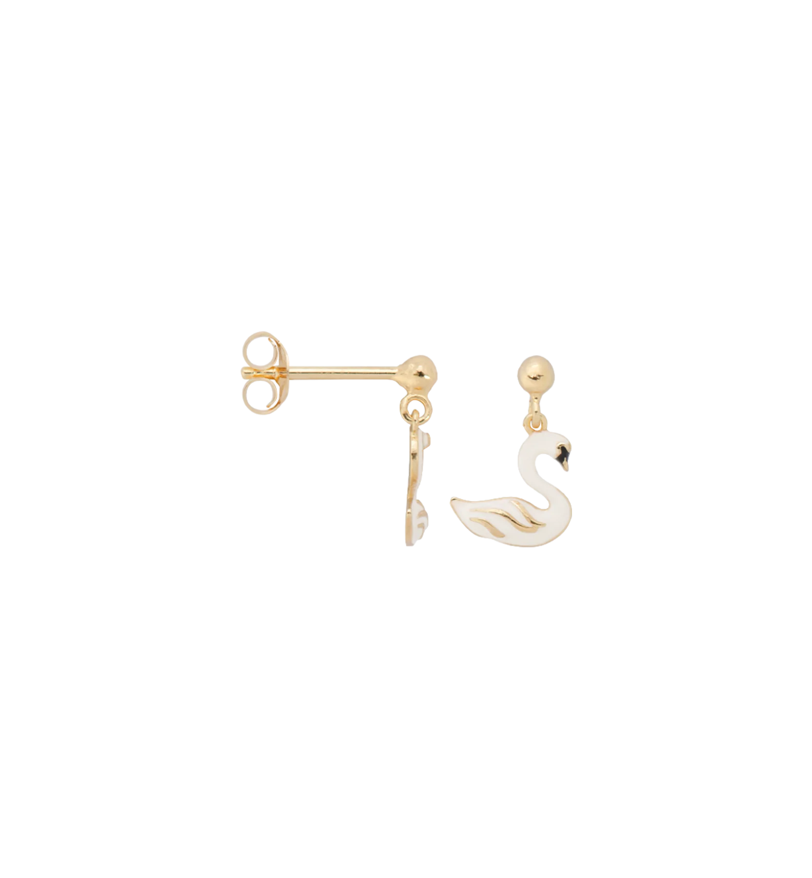 Single Swan Lake Stud Earring
