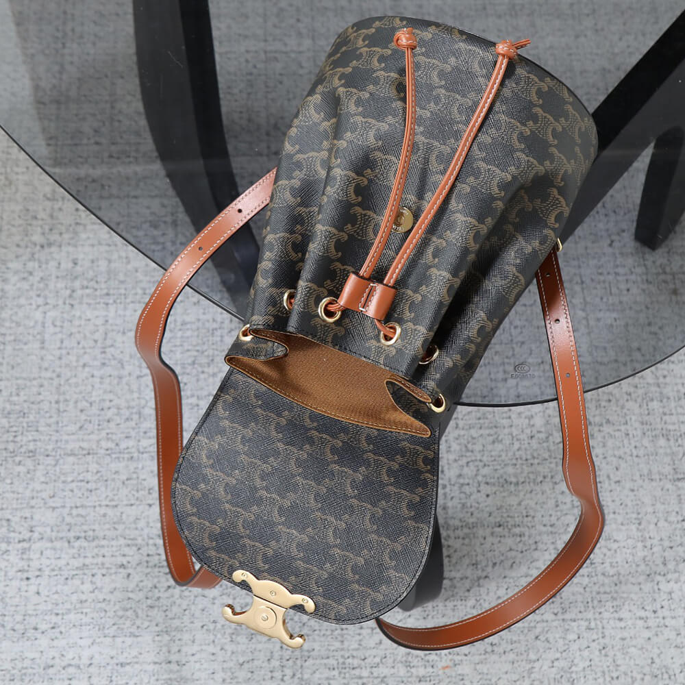 BACKPACK CELINE BONNIE IN Triomphe Canvas and calfskin(HIGH-END GRADE)1:1High-quality replica