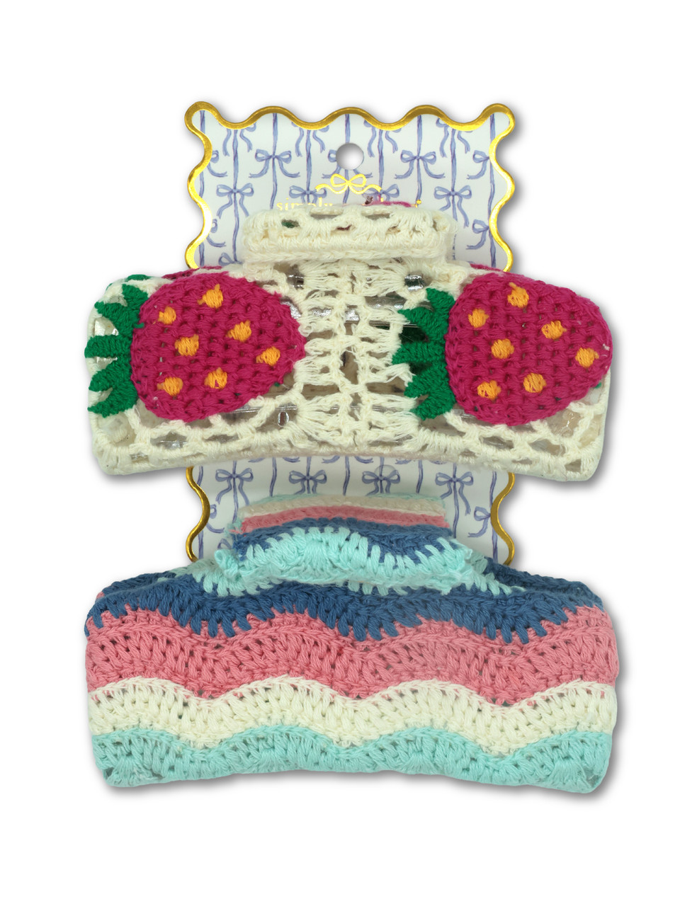 0126-HAIR-CLIP-STRWBRY - Simply Southern Outlet