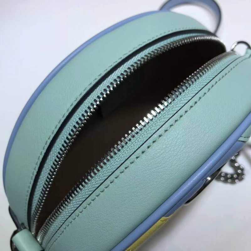 Replica Gucci Gg Marmont Mini Round Shoulder Bag In Pastel And Rainbow 5501541:1High-quality replica