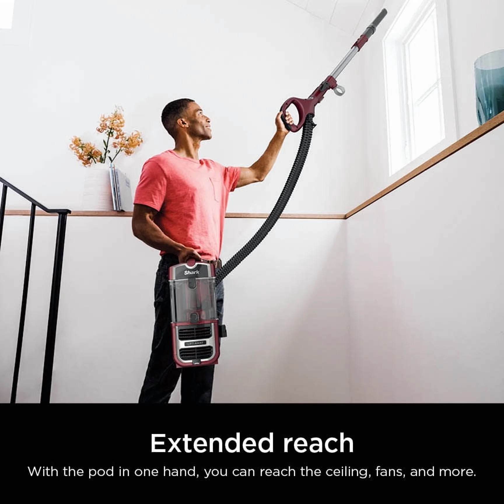 Shark Navigator Lift-Away Upright Vacuum, Pet Friendly, Powerful Suction, Self-cleaning Brushroll, HEPA Filter, Hard Floor and Carpet, Upholstery and Crevice Tool, ZU660 Burgundy - Image 5
