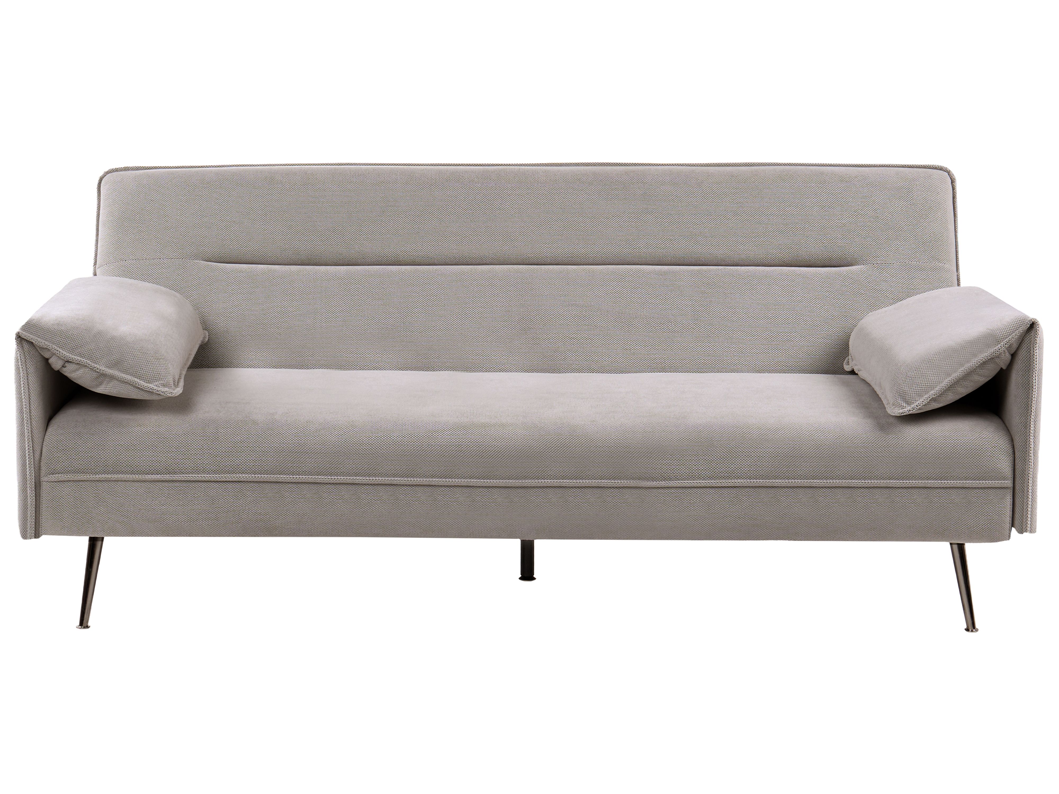 Sofa Bed 3 Seater VAYLA Fabric Grey