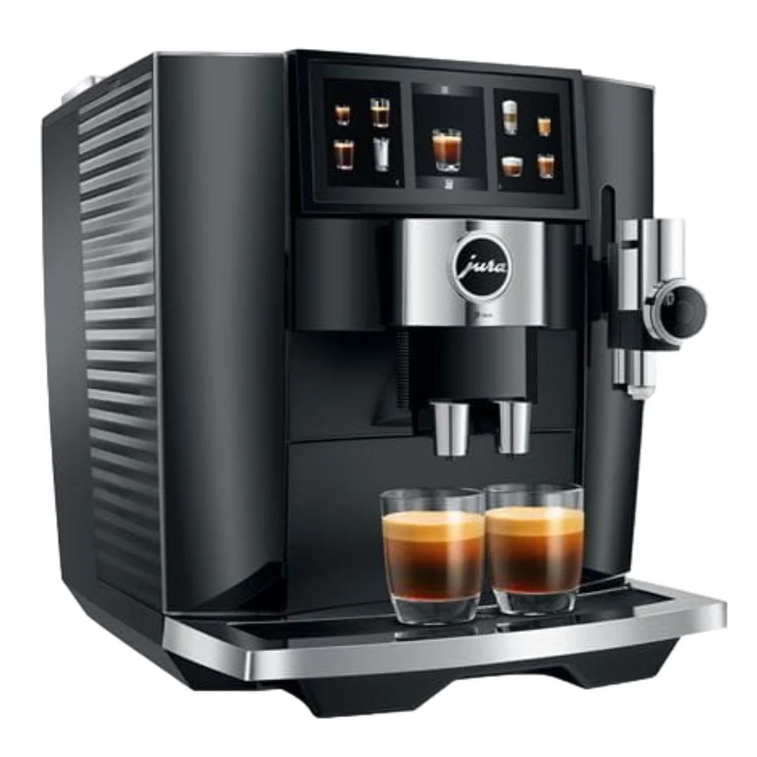 Jura J8 Twin Superautomatic Espresso Machine | 31 Recipes | Diamond Black | 15658