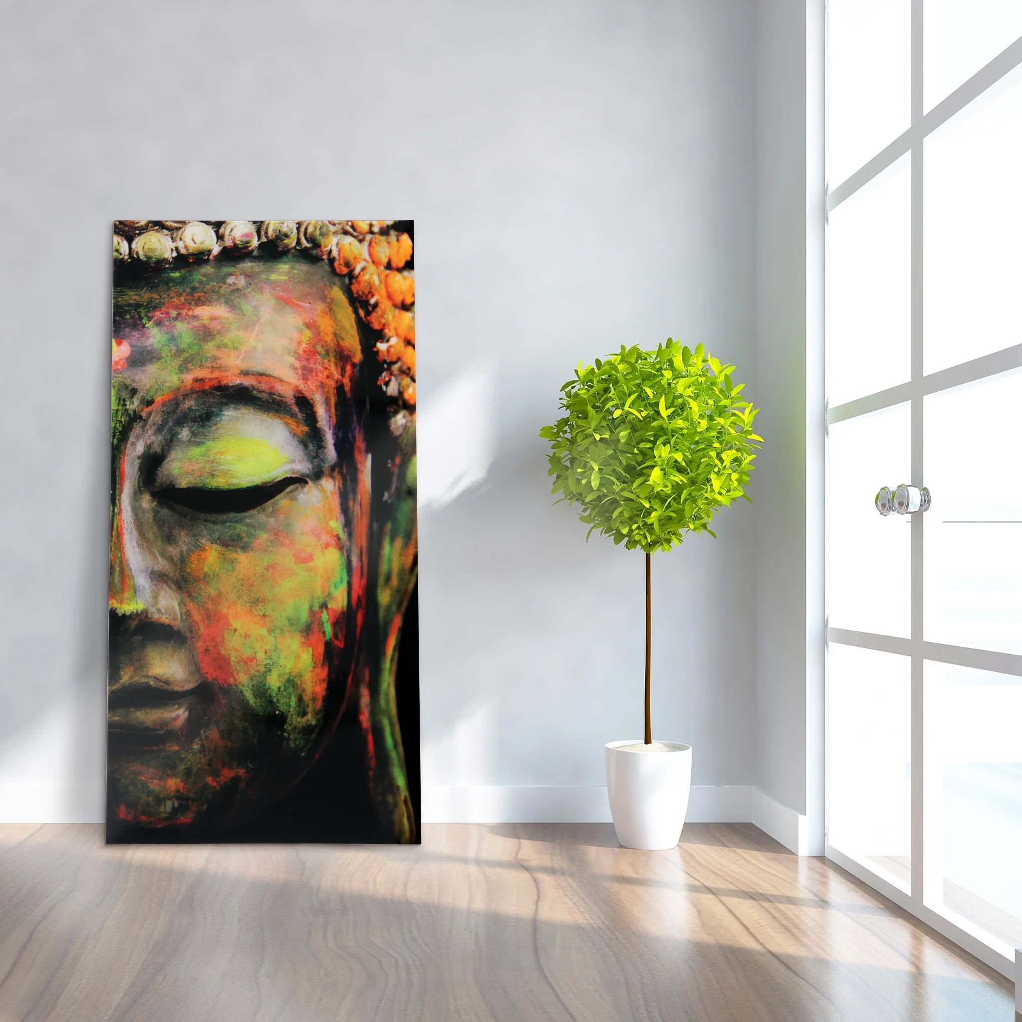 Empire Art Direct Blue Splash Frameless Free Floating Tempered Glass Panel Graphic Wall Art, 72" x 36", Ready to Hang - Image 80