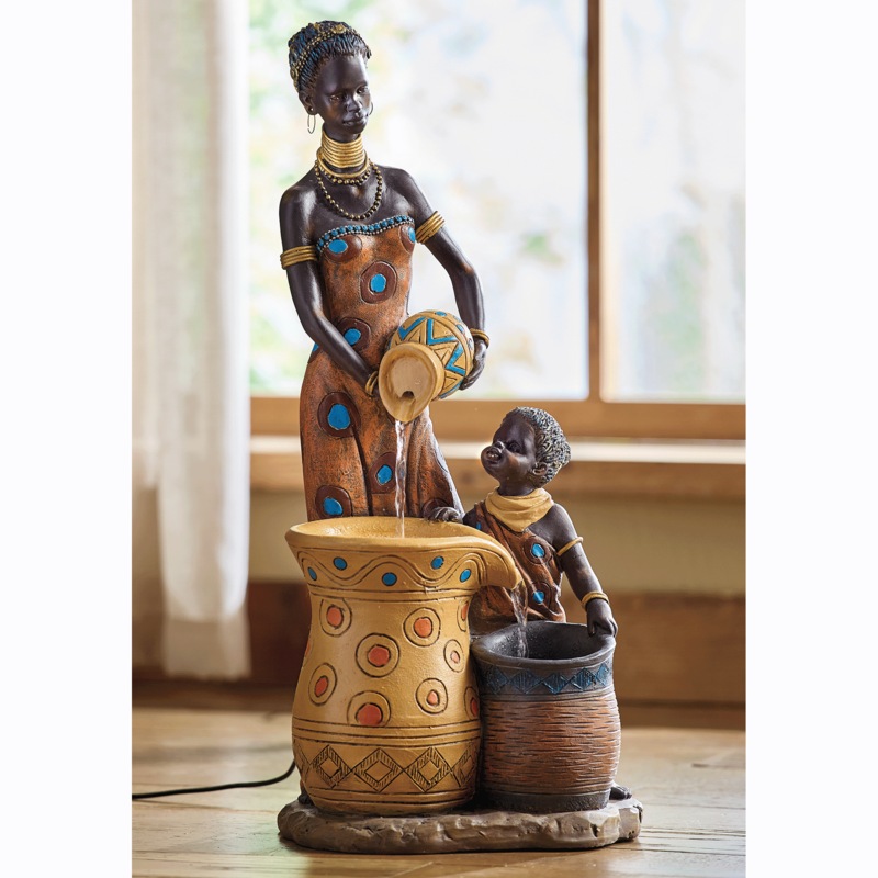 Global Mother and Child Fountain - MIDNIGHT VELVET CATALOG