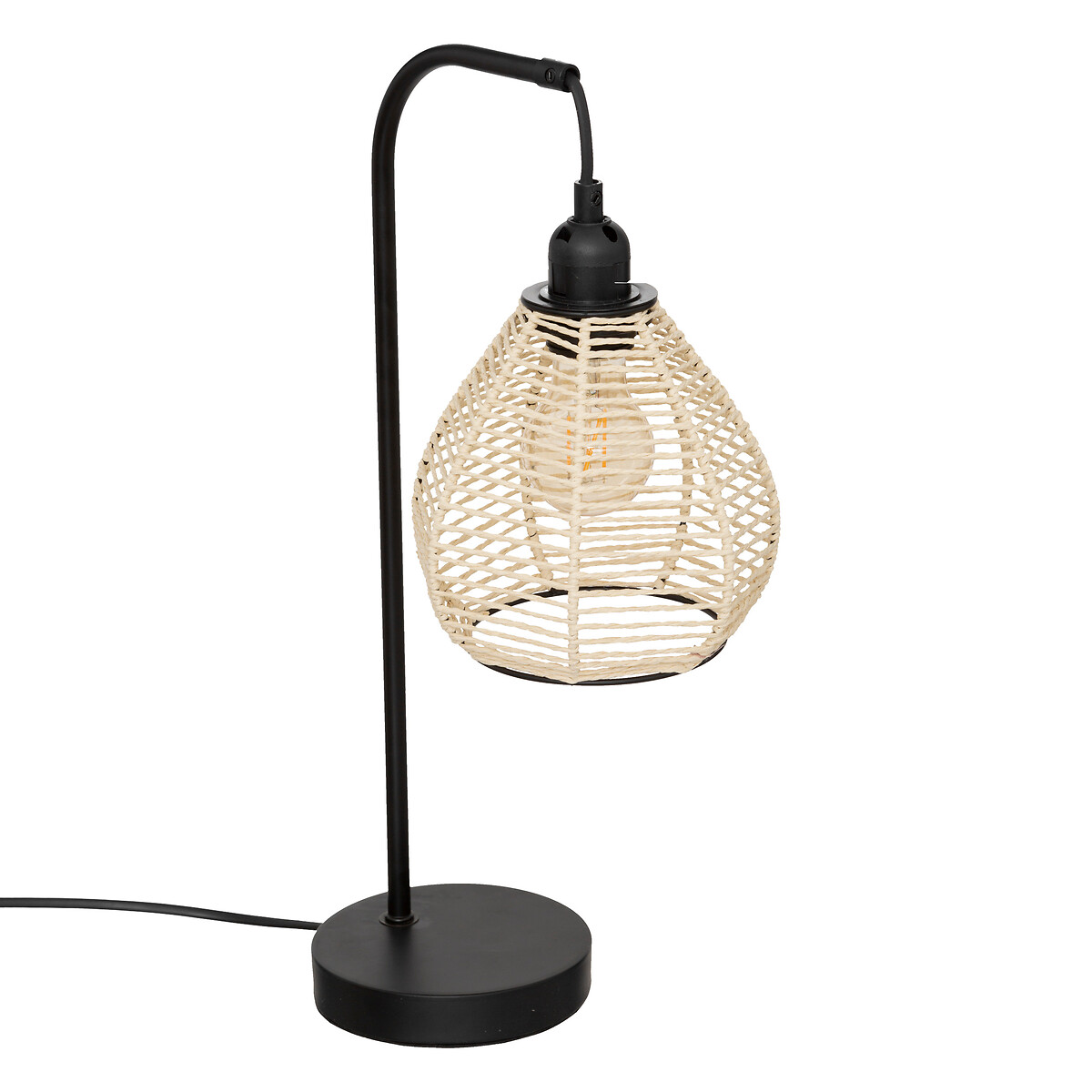 Lamp "Delia" Metal, black, h.47,5 cm