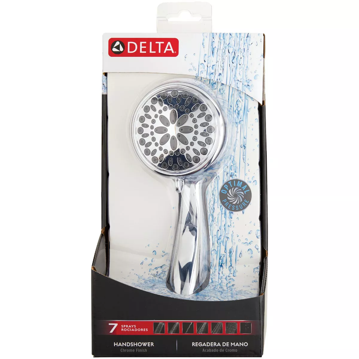 Delta 7-Spray 1.8 GPM Handheld Shower Head, Chrome
