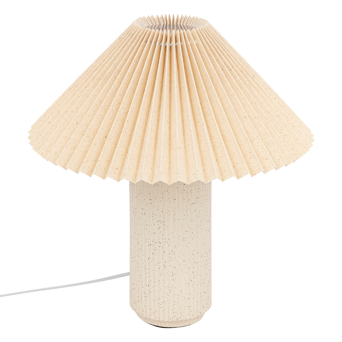 Table lamp "Talya" Porcelain, Beige, H.38 cm